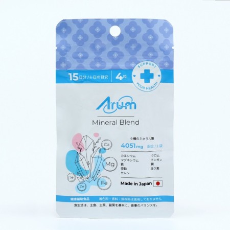 A Japanese, calcium, magnesium, iron, zinc, selenium, chrome, manganese, copper, iodine, 60 tablets