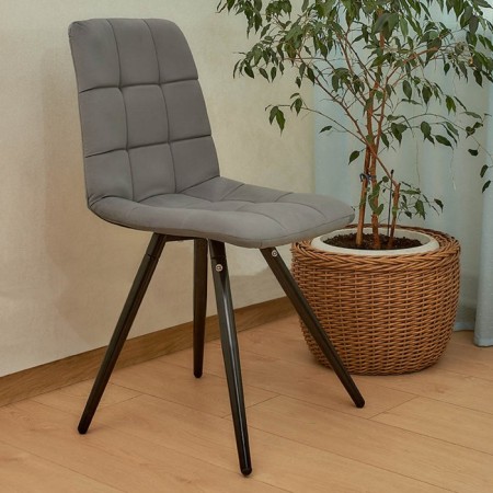 Dining stool Polini Home Berlin SM, gray-black color-7