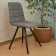 Dining stool Polini Home Berlin SM, gray-black color