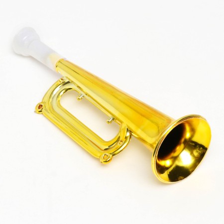 Dudka fan of children's "Horn", plastic, 19 cm, golden-2