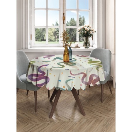 Photo scatter round, size 150x150 cm, Saten-2