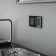 W4520008 sensory switch, two -key, with backlight, 1000 watts, black