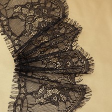 Lace cilia, 150 mm × 3 ± 0.5 m, black color