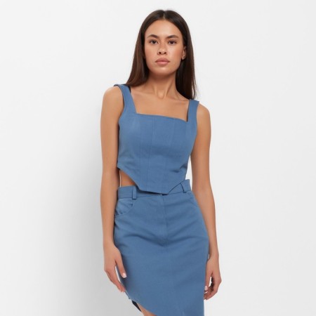 Top female denim Mist: Denim R.48, Blue