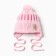 Children's hat minku, rr 35-40, pale pink color