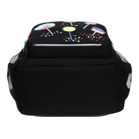 School backpack, 40 x 25 x 13 cm, Grizzly, ergonomic back, laptop department, black-6