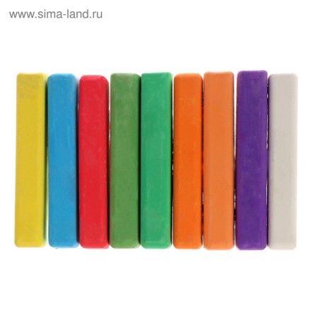 Loars of colored algems, in a set of 9 pieces, square-2