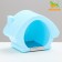 Cooling rodent house, 13.5 x 9 x 10.5 cm, blue