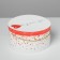 A set of round boxes 3 in 1 with a handle, gift packaging, “love”, 20 x 20 x 9.5 - 26 x 26 x 11.5 cm