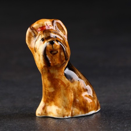 Porcelain figurine "Yorkshire Terrier", 6x4x3 cm