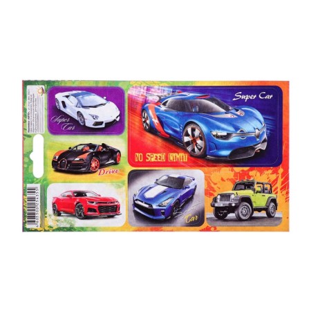 Stickers "Cars" 11 x 17 cm, mix-2