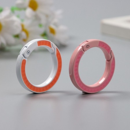 Carabiner Metal "Ring. Insert" set 2 pcs 3.6x3.6 cm-2