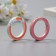 Carabiner Metal "Ring. Insert" set 2 pcs 3.6x3.6 cm