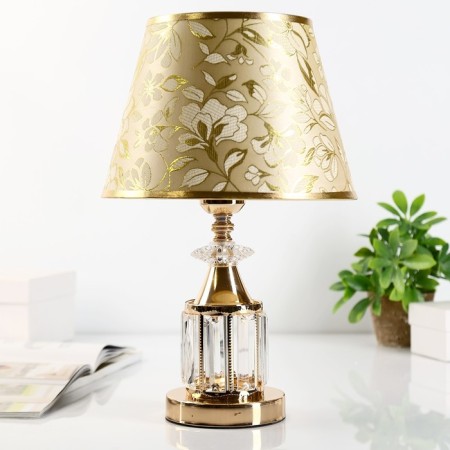 Highlight lamp with "Crystal" 1x40W E27 Gold 26x26x39 cm Risalux