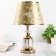 Highlight lamp with "Crystal" 1x40W E27 Gold 26x26x39 cm Risalux