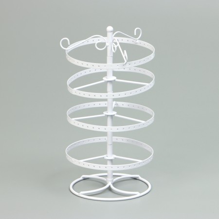 Steering stand "Turnip", 4 tiers, metal, 15 × 15 × 35cm, white color-2