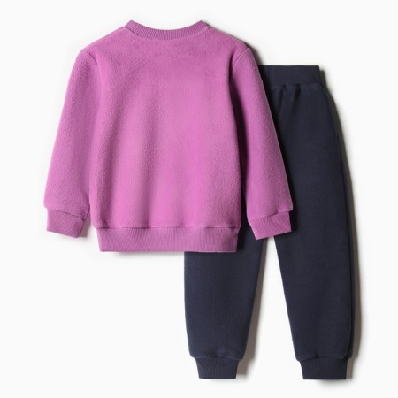 Kit for children (sweatshirt, trousers), purple color, height 92 cm-9