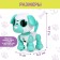 Robot Dog "Smart friend", interactive: with sound recording, light, sound, sensory, musical, batteries, turquoise