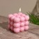 Candle "Balls 3 layers" 6x6x6 cm, soy wax mix
