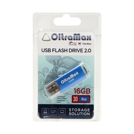 OLTRAMAX 30, 16 GB, USB2.0 flash drive, Thu up to 15 MB/s, PLO up to 8 Mb/s, blue-2