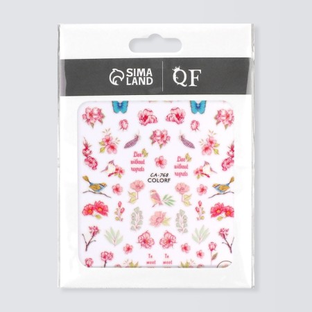 Nail stickers 10.2*8cm spring CA-768 Vygotokv substrate QF-1