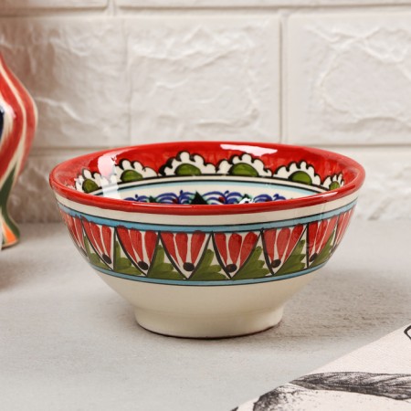 Rishtan ceramics "patterns" 15 cm, small, small