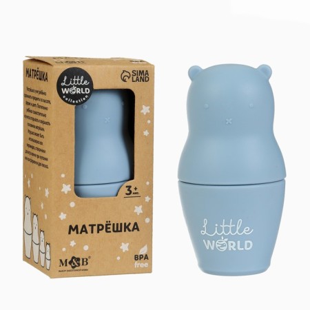 Developing toy "Mishka-Matryoshka", food silicone, Mum & Baby-1