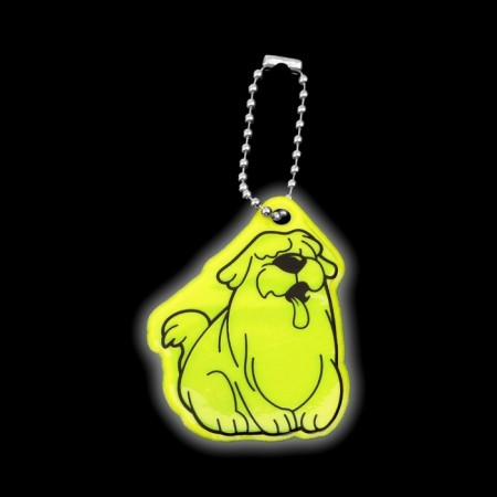 The reflective element "Bobtail", bilateral, 4.3 × 6 cm, color mix-3