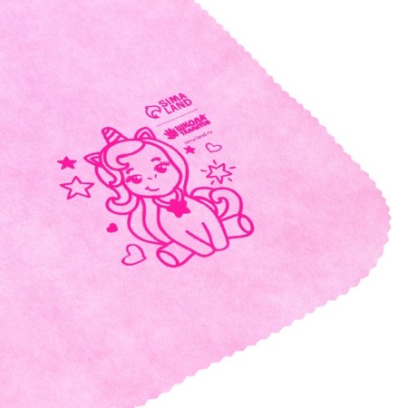Apron for creativity "Unicorn", pink color, 42 × 63 cm-4