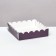 Box for cookies with PVC lid, lilac, 12 x 12 x 3 cm