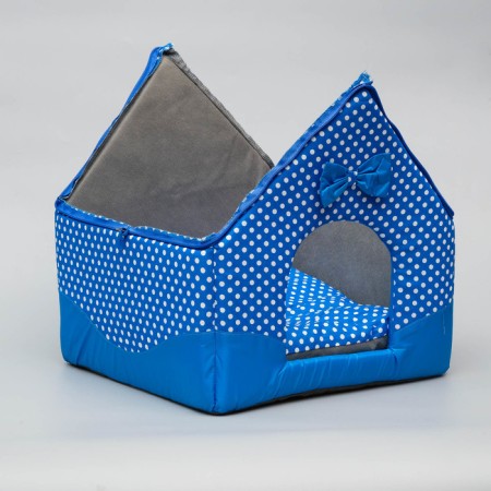 House "Tenderness", 35 x 37 x 42 cm, blue-4