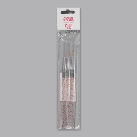 A set of hands for nail design, 3 pcs, 13.5 cm, transparent color-6