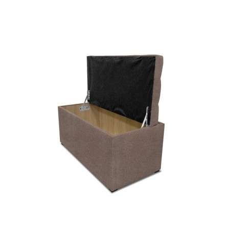 Puff with a lid and weighting, 800 × 400 × 420 mm, Savana plus matting, color BEIGE-3