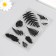 Stamp for creativity Silicon "Leaves of ferns and monsters" 16x11 cm
