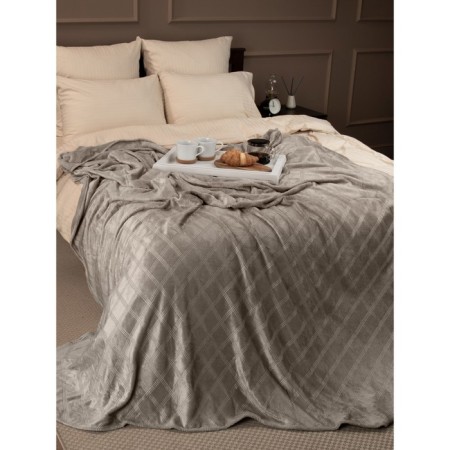 Texrepublic blanket, size 200x220 cm, beige color-8