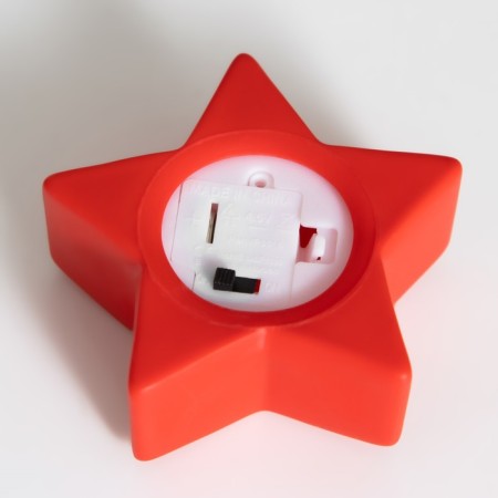 Nightlight "star" 2W LED red 2.5x7x7cm-5