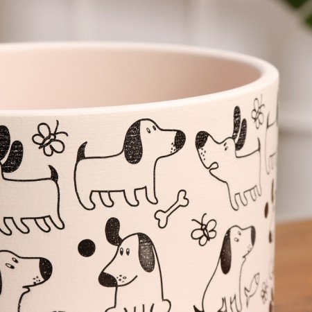 Pot Flower Dog White Book No. 3, 2.9 L, D - 19 cm-2