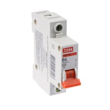 Switch automatic TDM VAL47-63, 1P, 6 A, 4.5 KA, B, SQ0218-0037