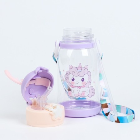 Water bottle, 600 ml, "unicorn"-3