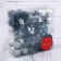 Set of balls plastic D-2.5 cm, D-5 cm, 28 pcs "Snow Night" silver-blue
