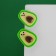 Earrings Plastic "Avocado" Sweet, Color