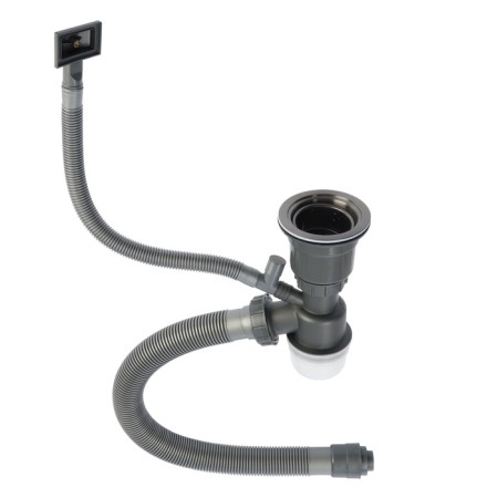 Siphon for washing Aflorn AF90101F-1, 3 1/2 ", black-1