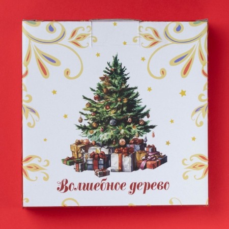 Board ceramic shade "Magic tree", ceramics, 15 × 3 cm, white color-3