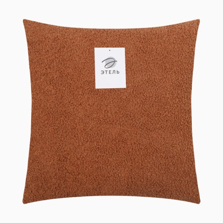 Pillowcase decorative Ethel Bouecle 43x43cm, brown color, polyester-4
