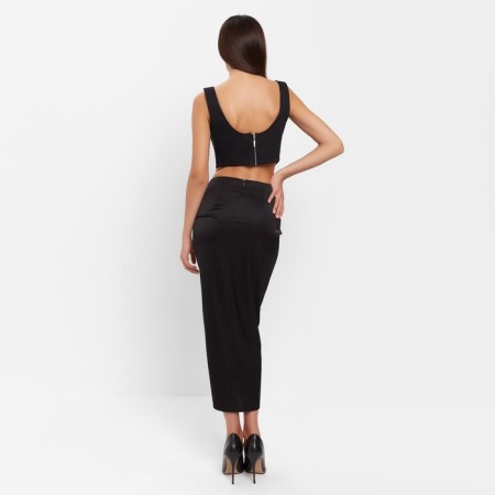 Women's skirt on the Mist: Classic Collection p. 48, black color-1