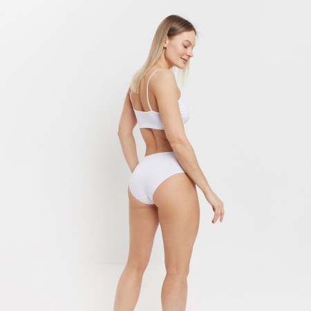 Panties female slips, white color, size 44 (m)-10