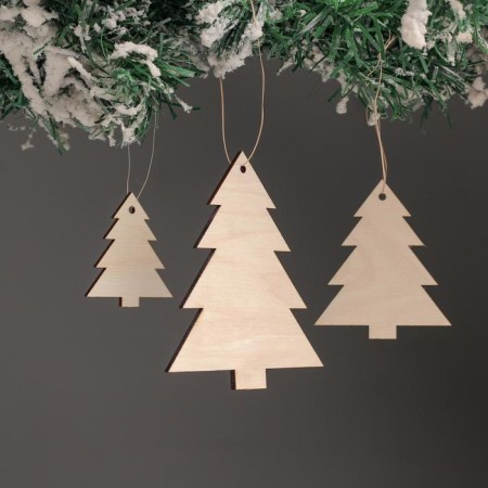 Set for creativity "Christmas tree" (3pcs), 8.5x10cm, 6x7cm, 4.3x5cm
