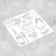 Stencil for creativity "Wedding", 15 x 15 cm, plastic