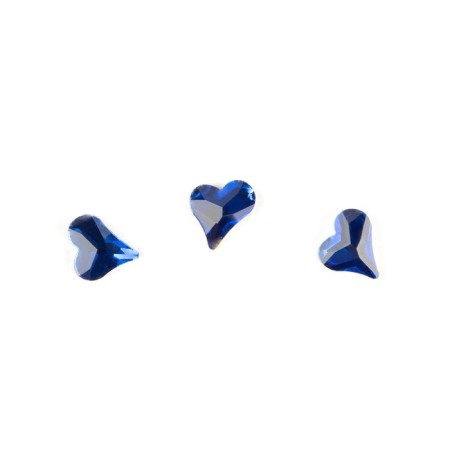 Rhinestones for nail design TNL "heart", blue, 10 pcs