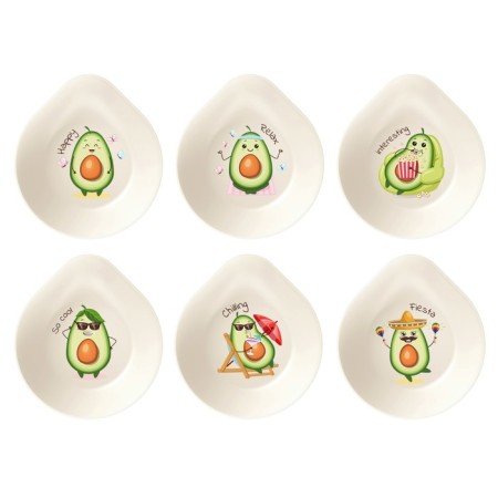 Avocado products container, 400 ml, 15.5 × 13.5 × 4.5 cm, light-beige color, MIX drawing-7